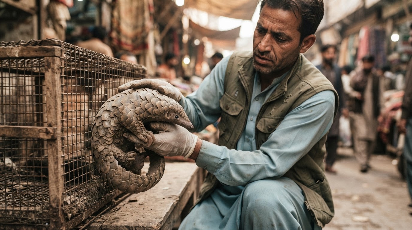 پاکستان میں جنگلی حیات کے غیر قانونی کاروبار سے متاثرہ پینگولین کا تحفظ