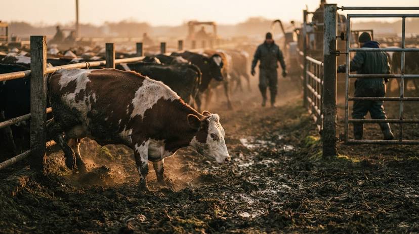 Lembu tenusu yang cedera dan lemah di kandang yang kotor mendedahkan kekejaman ladang Malaysia.