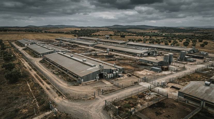 Exploração pecuária industrial em Portugal, cenário de eutanásia em massa e abate de emergência de animais.