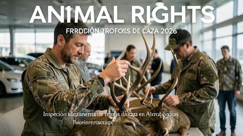 Inspección aduanera de trofeos de caza en aeropuerto español, prohibición trofeos de caza 2026