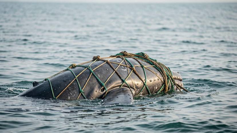 Whale entanglement sa fishing gear sa Bohol Sea, Pilipinas, rescue team