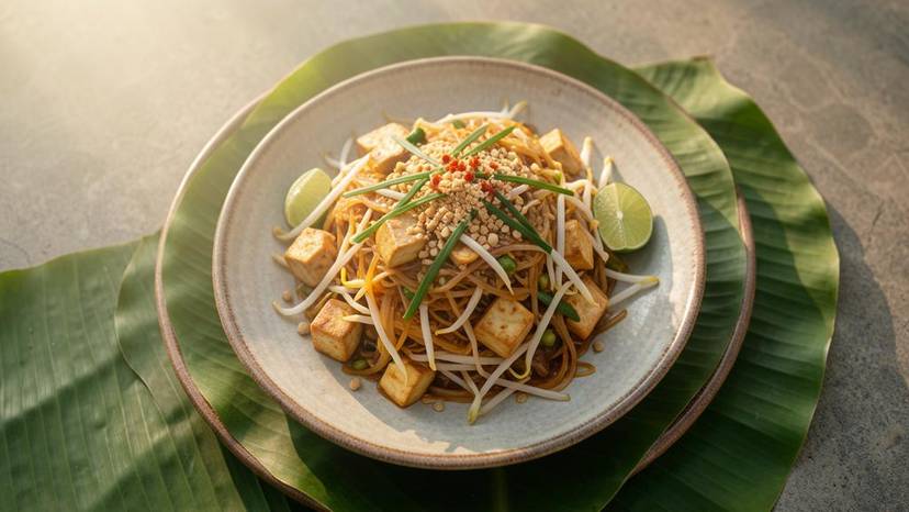 ผัดไทยเจสูตร 20 นาที กับเต้าหู้และถั่วงอก อาหารมังสวิรัติเพื่อสิทธิสัตว์ไทย