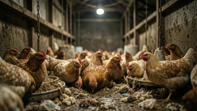 Tumpukan jaket kulit vegan dan kaos katun organik sebagai contoh pakaian vegan ramah lingkungan