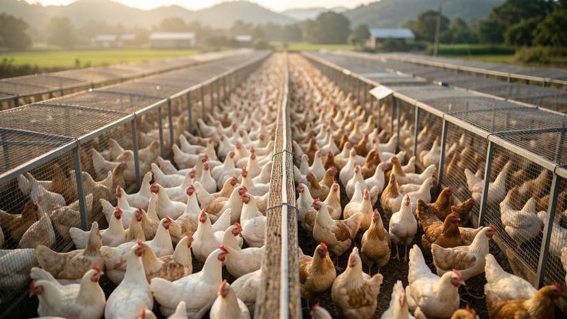ฟาร์มไก่หนาแน่นในไทยเสี่ยงไข้หวัดนก H5N1 โรคระบาดจากสัตว์ปีก