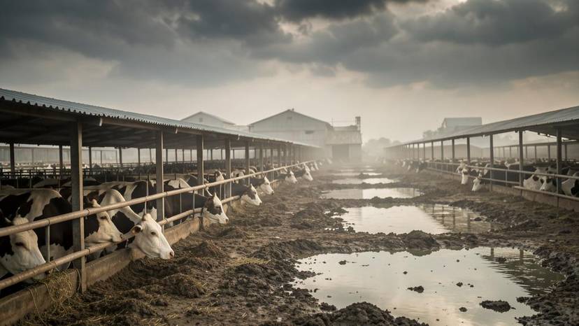 ગુજરાતમાં ઔદ્યોગિક ડેરી ફાર્મમાંથી મિથેન ઉત્સર્જન અને આબોહવા પરિવર્તનની અસર