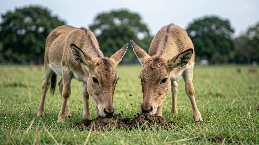ખુલ્લા મેદાનમાં ચરતા બુદ્ધિશાળી ડુક્કરો, તેમની સામાજિક અને કુદરતી વર્તણૂક દર્શાવતો