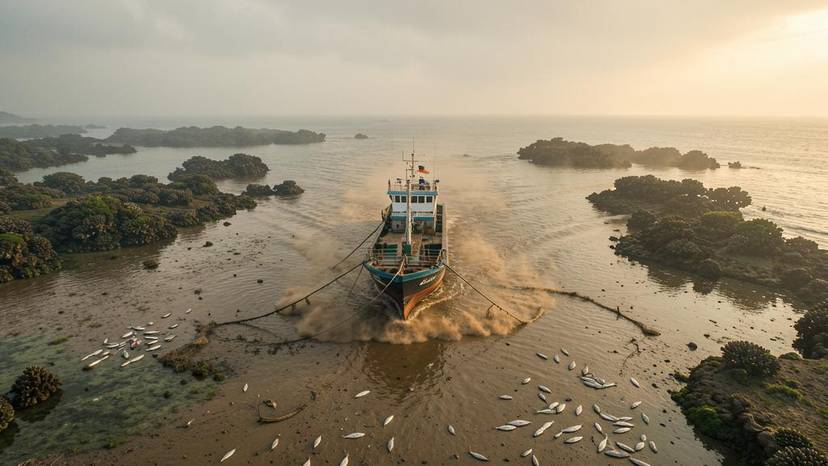 Bottom trawling sa Pilipinas na sumisira sa coral reef at seabed, may sediment plume at bycatch