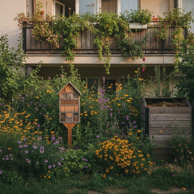 grădină urbană pentru biodiversitate și polenizatori în România, primii pași pentru începători