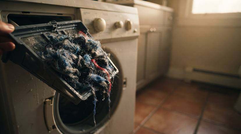 Мікропластик від синтетичного одягу у фільтрі пральної машини після прання