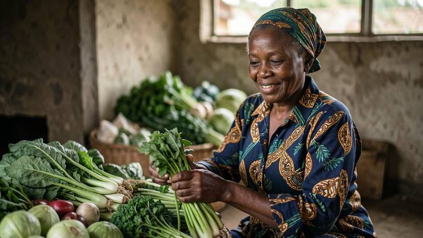 Soko la mboga na mimea Dar es Salaam, bidhaa za vegan, Tanzania
