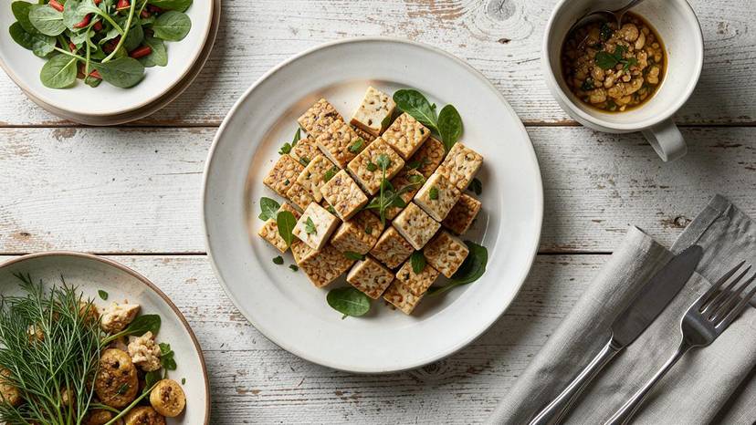 Preparing tofu and tempeh for weeknight vegan dinners and protein comparison
