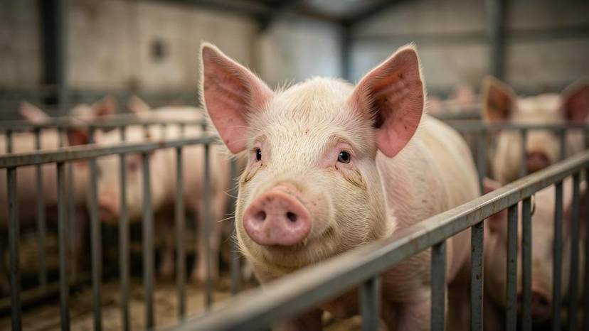 UK factory farming pig gestation crates in intensive system, 2026 welfare concerns